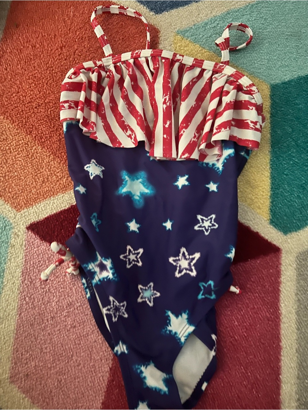 Swimsuit size 5 American flag